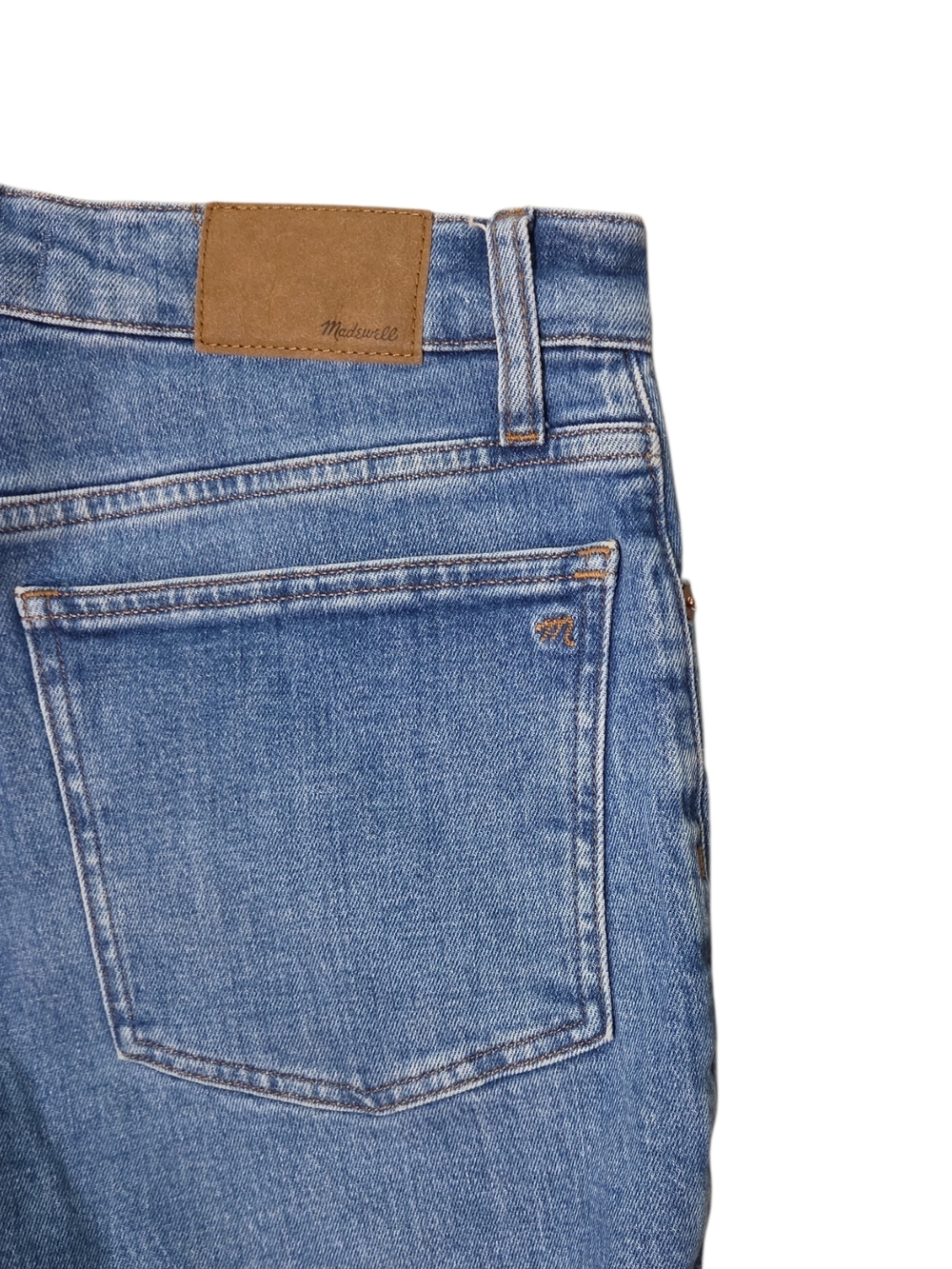 Madewell Medium Blue Denim Straight Leg Jeans Size 28 - Picture 13 of 15